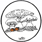 Disegni da bucherellare - Disegno da bucherellare ' Fungi